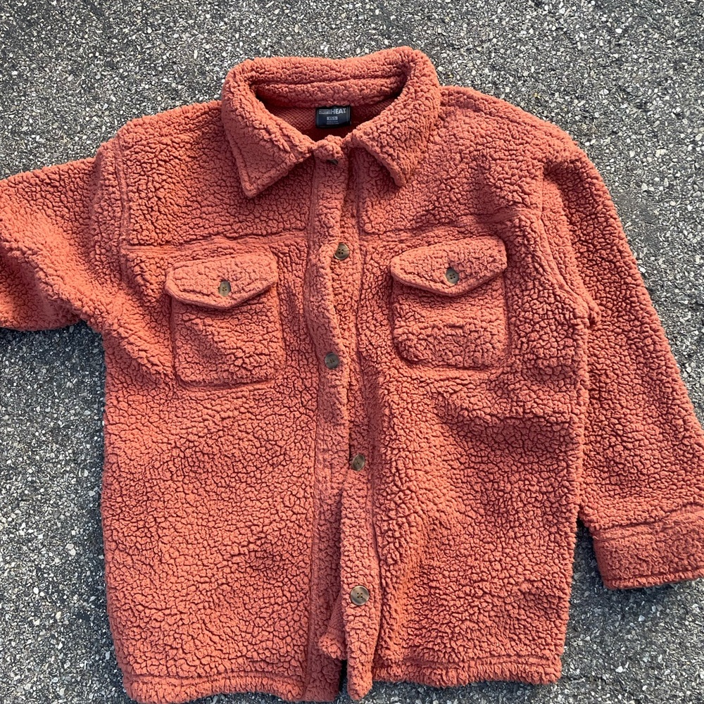 32 Degrees Heat Orange Sherpa Jacket